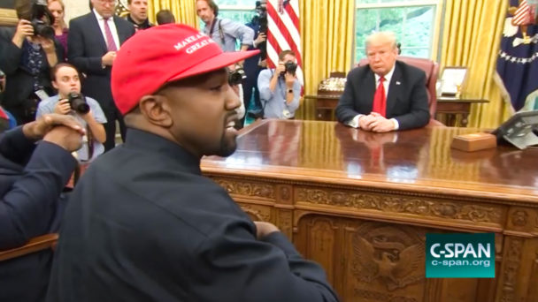 Ye and Trump at the White House