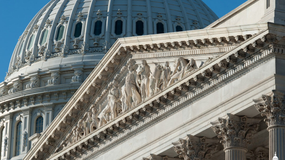 Senate Pediment and Capitol Dome
