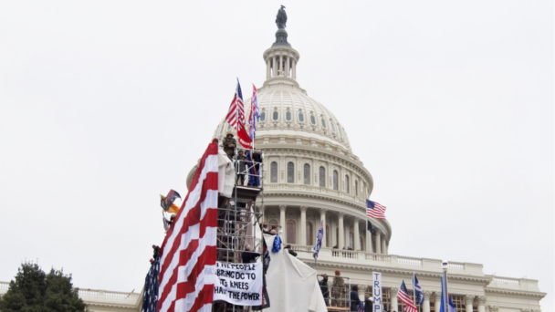 Capitol dome during insurrection