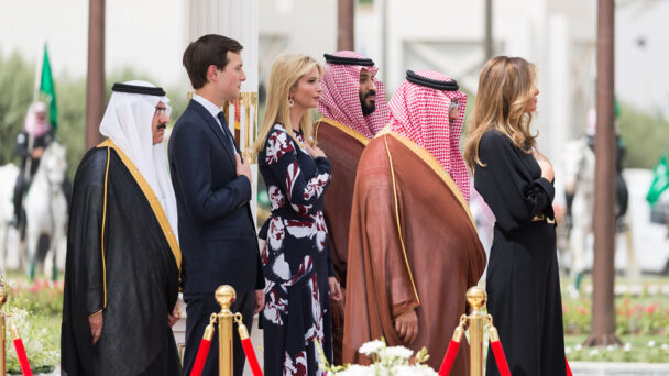 Jared Kushner and Ivanka Trump in Saudi Arabia