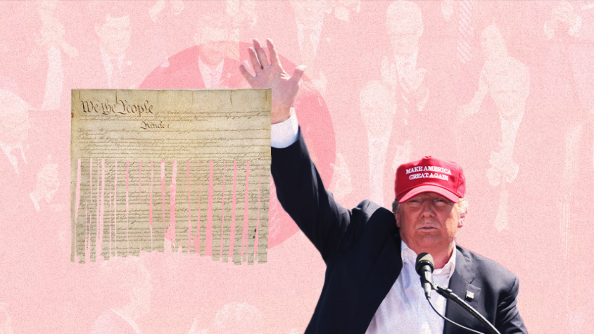 Trump and a shredded constitution