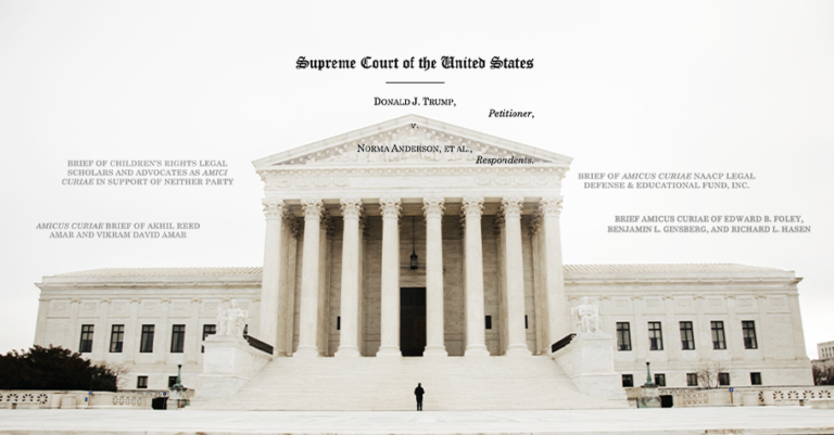 Amici in Trump 14th Amendment case submit briefs to Supreme Court ...