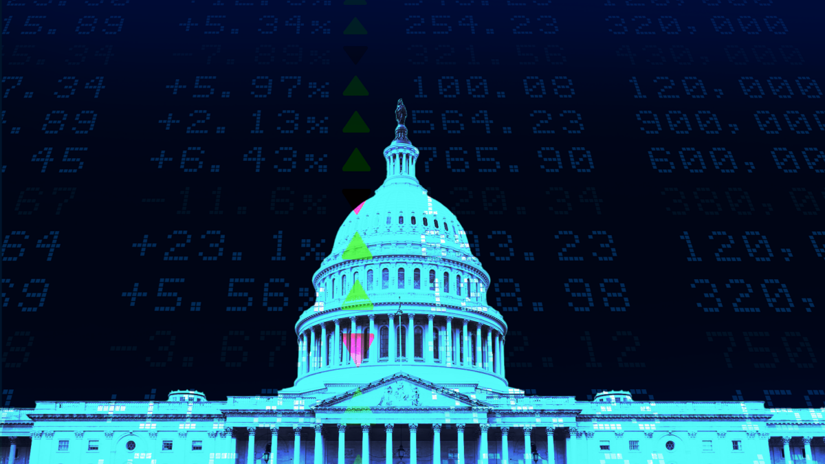 Capitol building and stocks