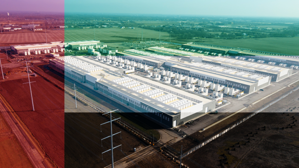 Dubai flag, data centers