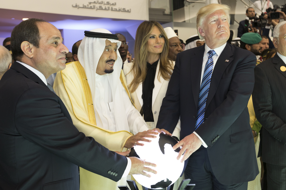 Trump meets Saudis