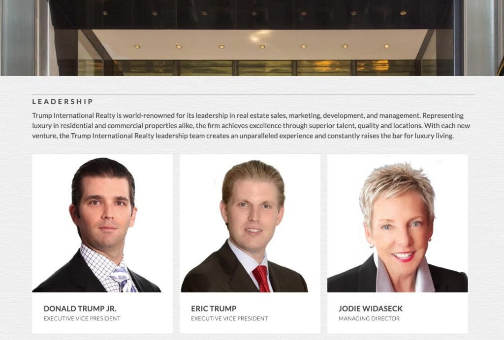 The Official Retail Website of the Trump Organization